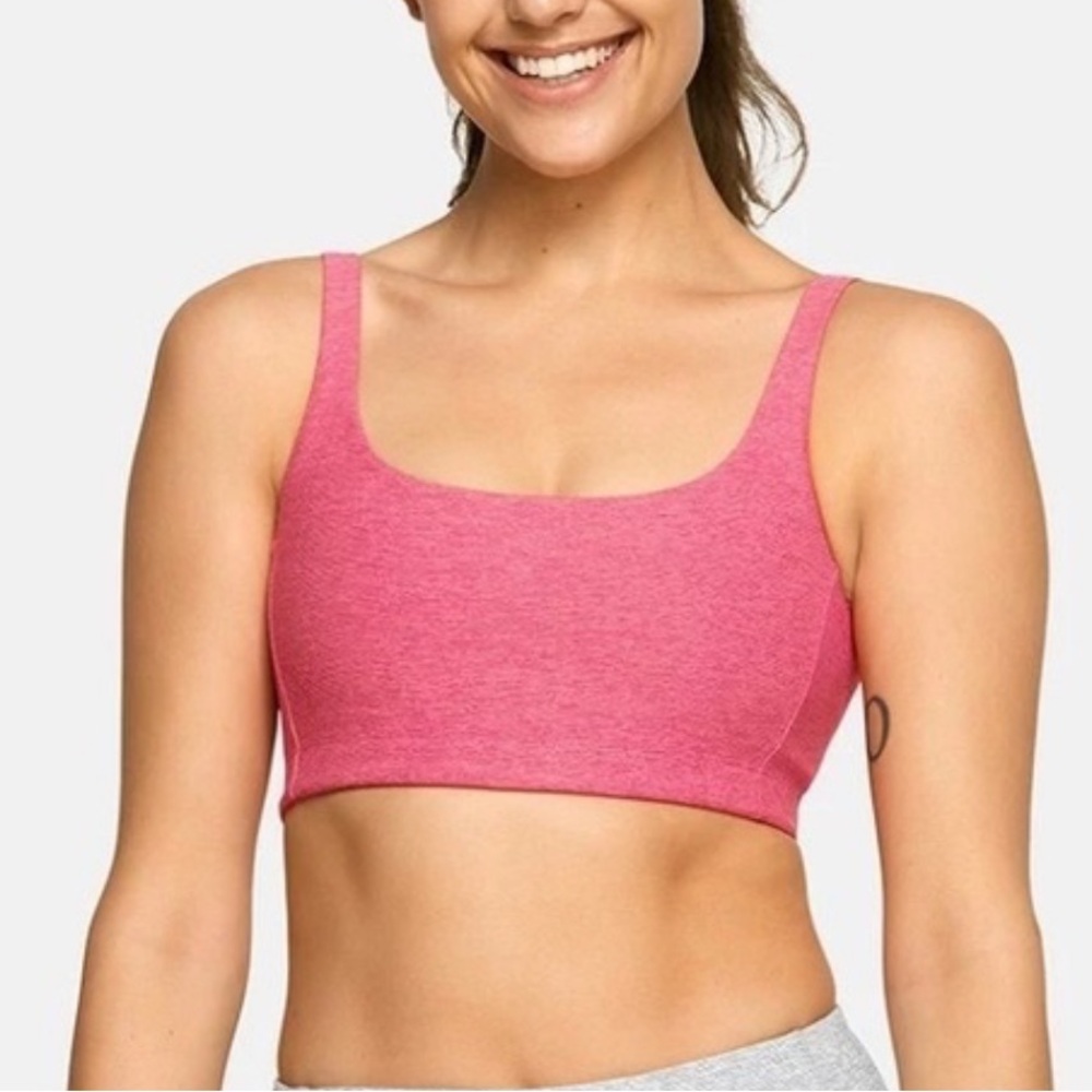 NEW OUTDOOR VOICES Double Time Bra in Pink Punch